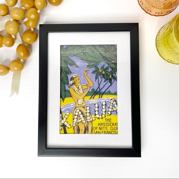 Framed Vintage Reprint Hawaiian Postcard - Picture 2 of 5